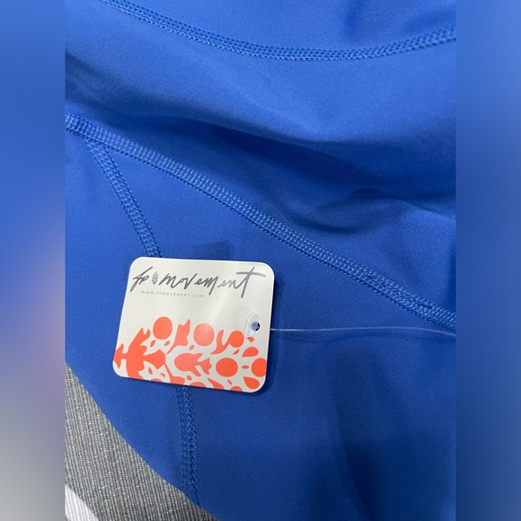 FREE PEOPLE Movement Back It Up Onesie in Pool Blue Stretchy. Size Large. NWT. - Picture 10 of 12